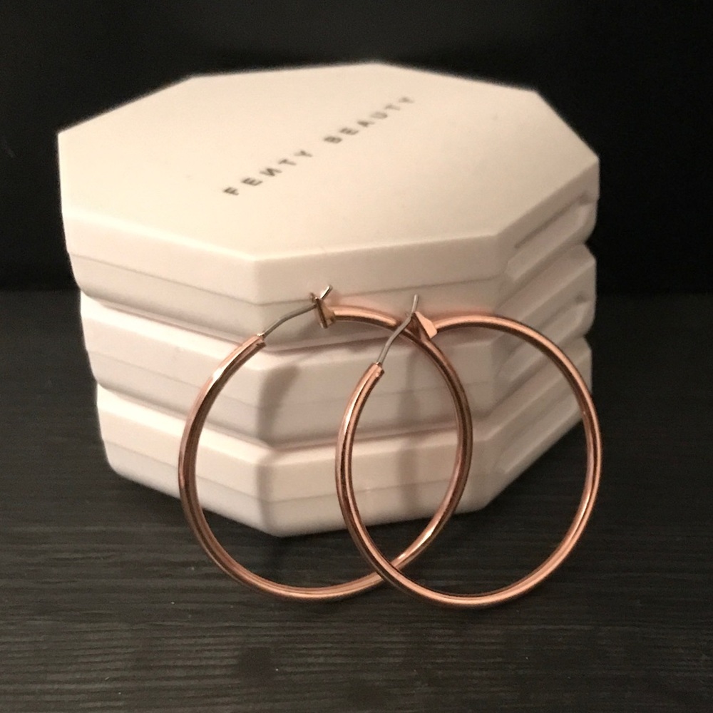 Rose Gold Hoops